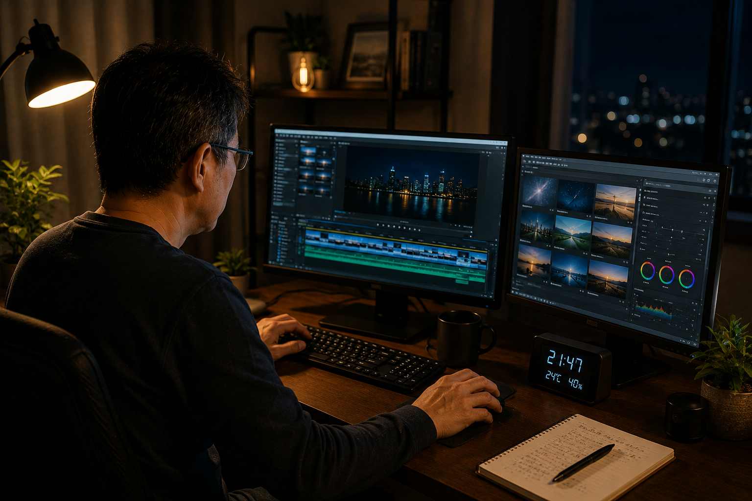 動画づくりの素材をAIで作るイメージ